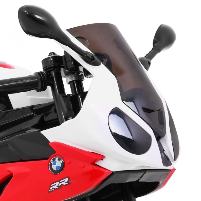BMW S1000 RR Motocykl dziecięcy na baterie + koła pomocnicze + podnóżek – czerwony