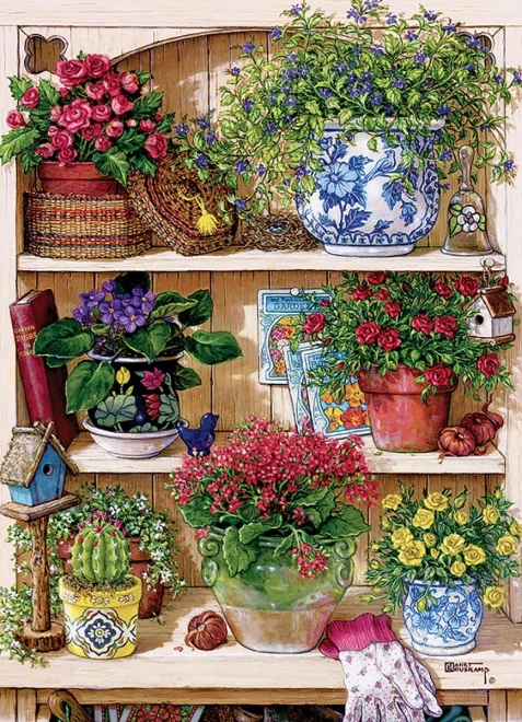 Puzzle Kwiatowa Szafka 500 elementów Cobb Hill