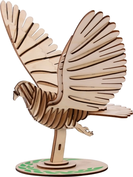 Drewniane puzzle 3D gołąb WOODCRAFT