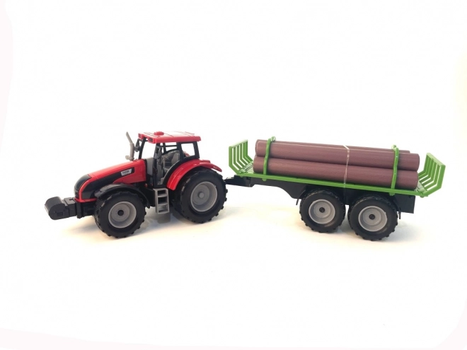 Zabawka Traktor z Przyczepą na Kłody dla Dzieci