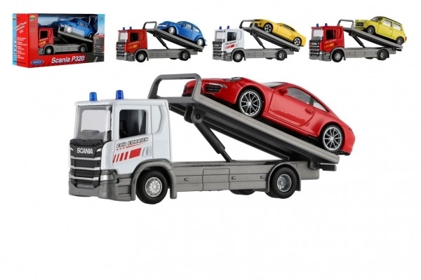 Welly Scania P320 pojazd holowniczy i samochód
