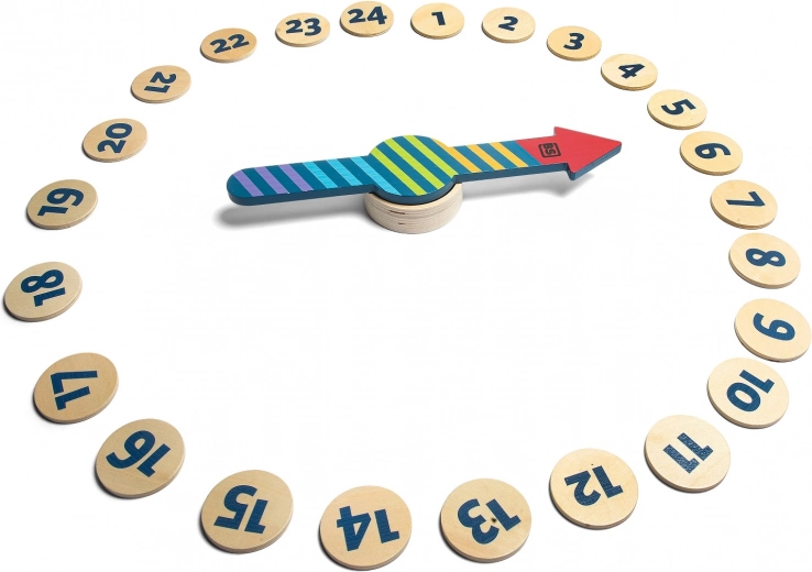 Duża drewniana obracająca się strzałka dla prostej zabawy