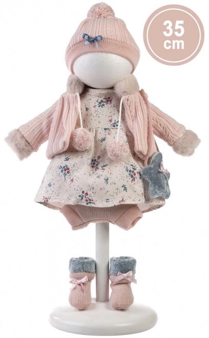 Llorens 535S SARA - realistyczna lalka z miękkim materiałowym ciałem - 35 cm