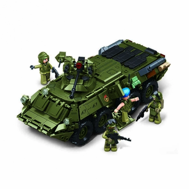 Zestaw budowlany czołgu BTR-80AS IFV od Sluban w skali 1:35