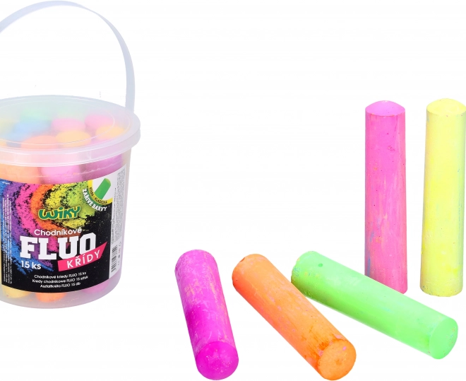 Kreda chodnikowa FLUO 15 szt.