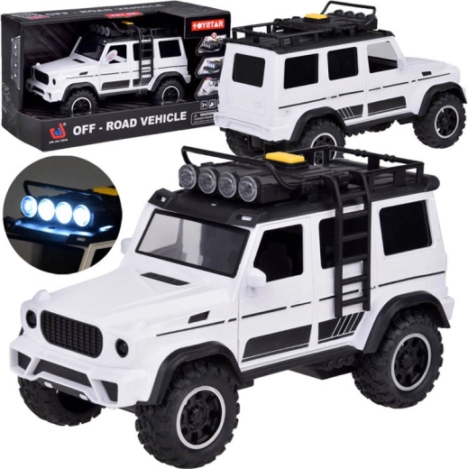 Samochód terenowy OFF-ROAD ze światłami i dźwiękami, gumowe opony