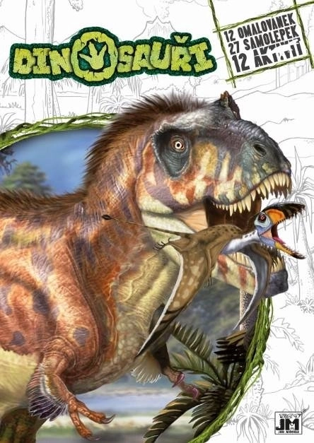 JIRI MODELS Kolorowanki z naklejkami – dinozaury