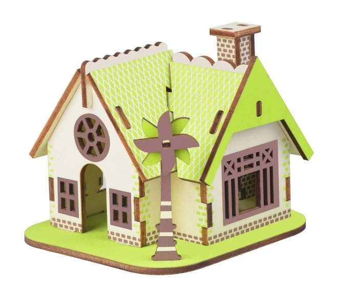 Woodcraft Drewniane 3D puzzle Dom Ellie