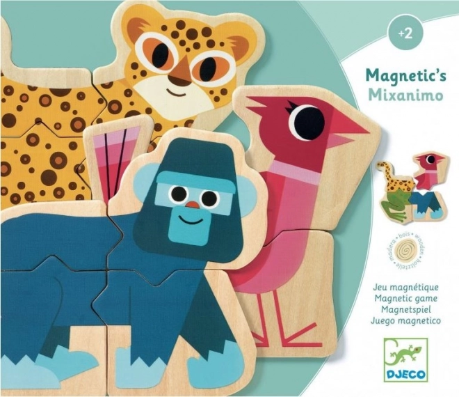 Djeco Magnetyczna układanka ze zwierzątkami