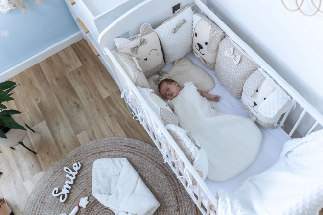 Zestaw do łóżeczka Sleep Guardian 12-częściowy beżowy