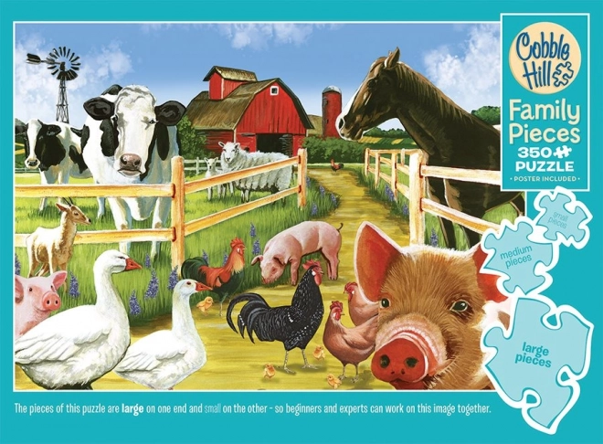 Rodzinne puzzle Witamy na farmie 350 elementów