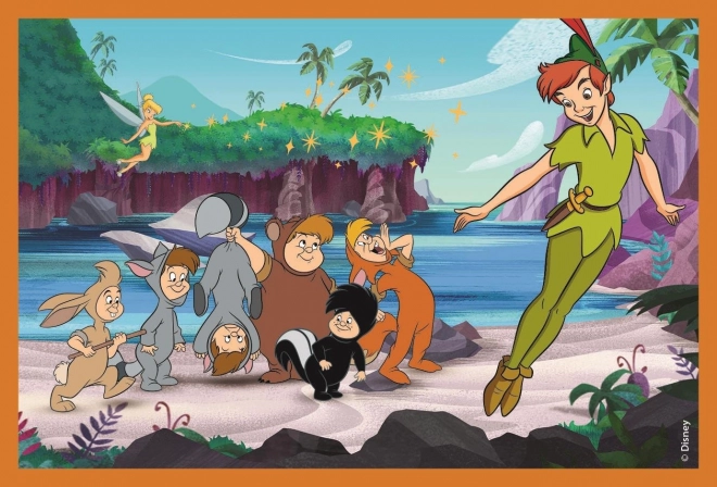 CLEMENTONI Obrazkowe kostki Disney klasyka, 6 kostek
