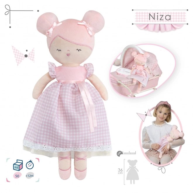 DeCuevas 20146 Pluszowa lalka NIZA - 36 cm