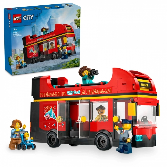 LEGO City 60407 Czerwony dwupoziomowy autobus wycieczkowy