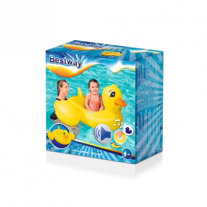Kaczy ponton do pływania z dźwiękiem Bestway 1,02 m x 99 cm