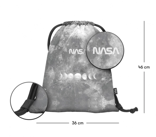 BAAGL 3 ZESTAW Skate NASA Grey: plecak, piórnik, worek