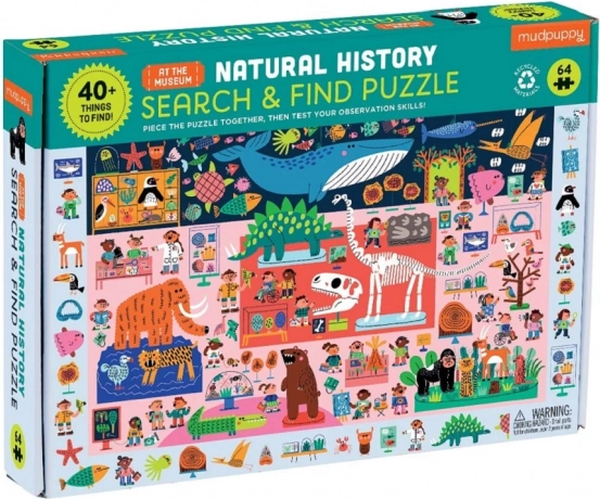 Mudpuppy puzzle Układaj i szukaj Muzeum Przyrodnicze 64 elementy