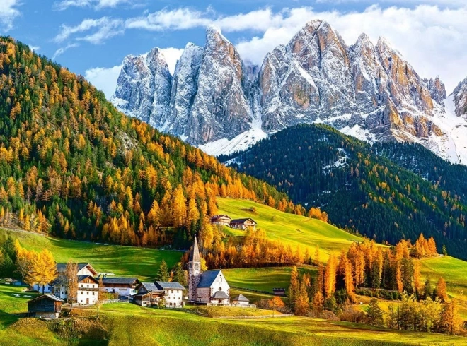 Puzzle 2000 elementów – kościół św. Magdaleny, Dolomity