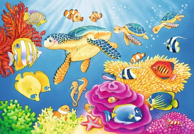 Puzzle podwodna piękność 2x24 elementy
