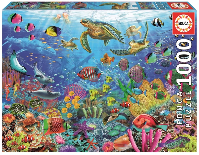 Puzzle Educa żółwie w tropikalnej fantazji 1000 elementów