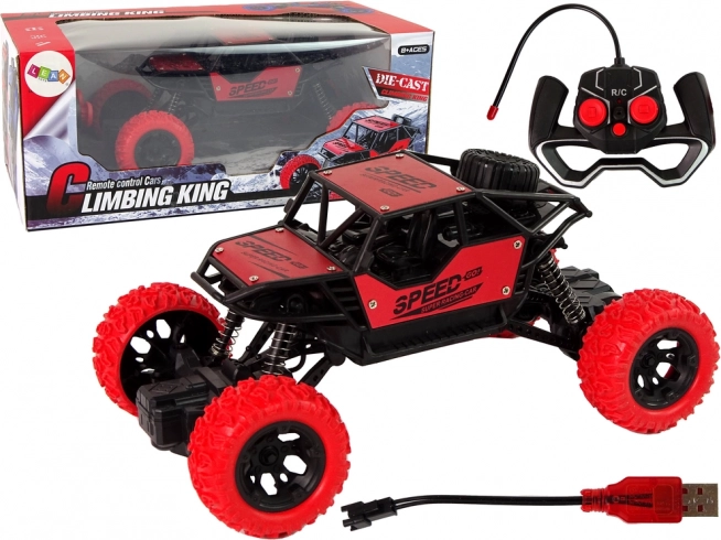 RC terenowy samochód 1:18 czerwony