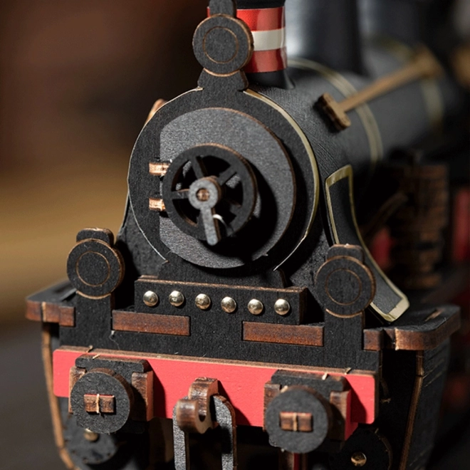RoboTime 3D drewniana układanka Vintage parowóz