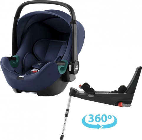 Fotelik samochodowy dla dzieci Baby-Safe 3 i-Size z bazą Flex Base 5Z w kolorze indygo