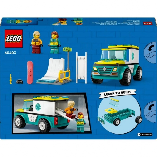 LEGO® City 60403 Karetka i snowboardzista