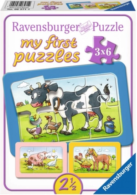 Puzzle 3x6 zwierzątka RAVENSBURGER