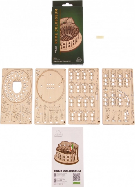 Ugears 3D drewniane mechaniczne puzzle Koloseum