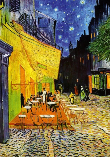 Puzzle muzeum: Taras kawiarni nocą 1000 elementów