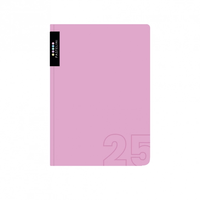 Dziennik A5 dzienny 2025 PASTELINI różowa