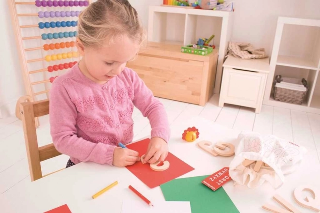 Bigjigs Toys Drewniana alfabet duże litery
