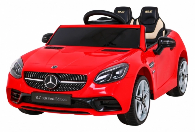 Mercedes Benz SLC300 Dziecięcy samochód na baterie Czerwony + dźwięki MP3 Światła + zdalne sterowanie + wolny start