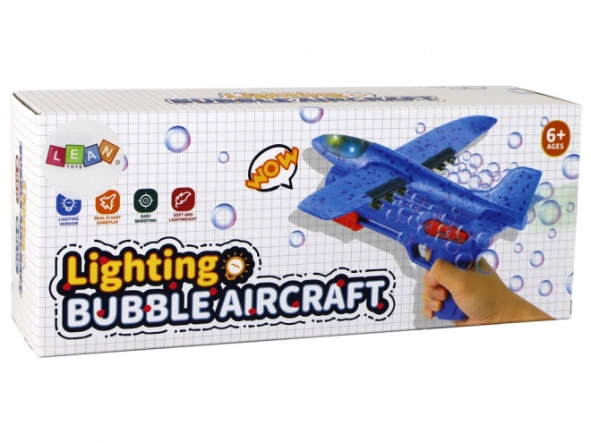 Pistolet do baniek mydlanych Aeroplane Blue