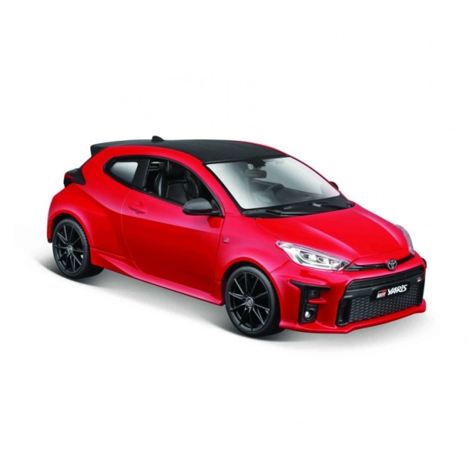 Metalowy model Toyota Yaris 2021 czerwony 1/24