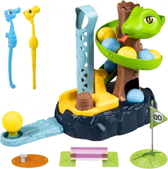 Dziecięca gra mini golf WOOPIE SNAKE GOLF z przeszkodami