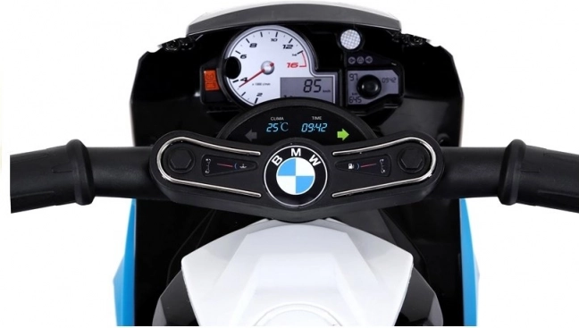 Motocykl na akumulator BMW S1000RR trójkołowy niebieski