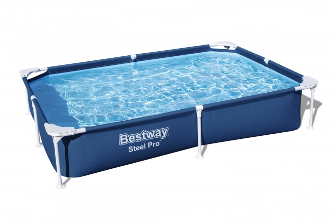 SplashJr Steel Pro 221x150x43 BESTWAY Basen stelażowy + zestaw naprawczy