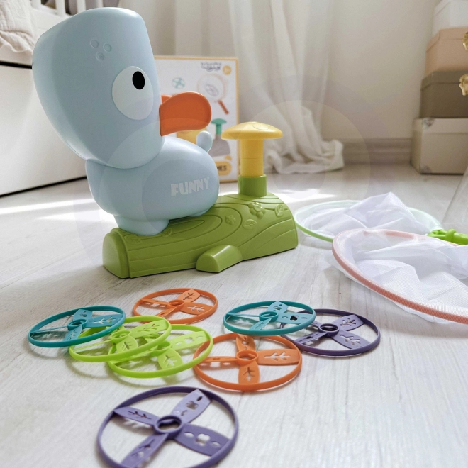 Woopie Gra Zręczności Złap Frisbee Wyrzutnia dysków