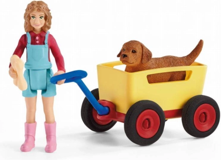 Uroczy piesek i kość jako dodatek