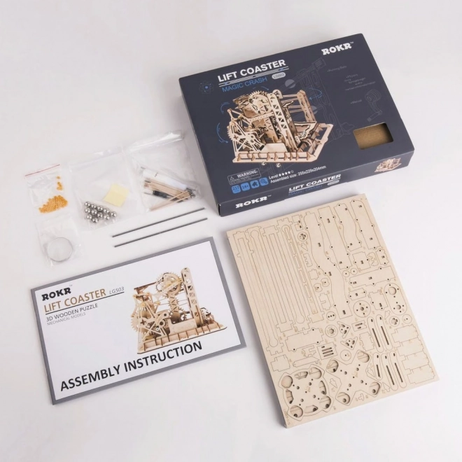 Tor wyścigowy Marble Explorer - 3D drewniana konstrukcja