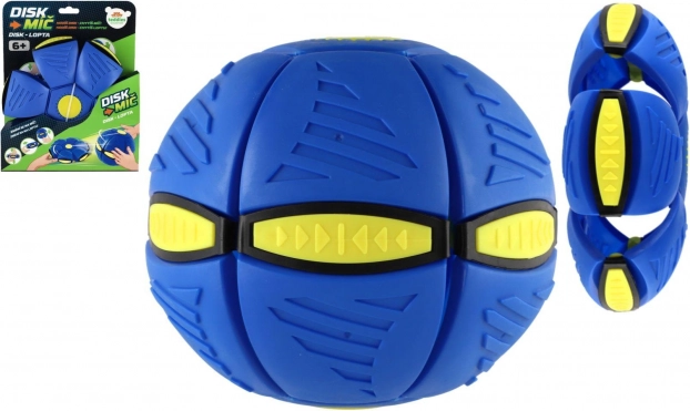 Dysk–piłka niebieski 22 cm – lata jak dysk, ląduje jak piłka