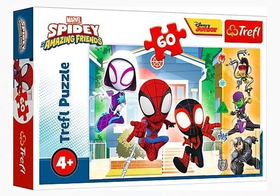 Puzzle 60 elementów W świecie Spidermana Spideyana