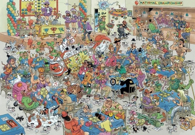 Puzzle JUMBO Człowieku, nie irytuj się bitwa 2000 elementów