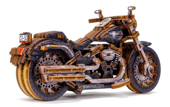 WOODEN CITY 3D puzzle Motocykl Cruiser Limitowana edycja 168 części
