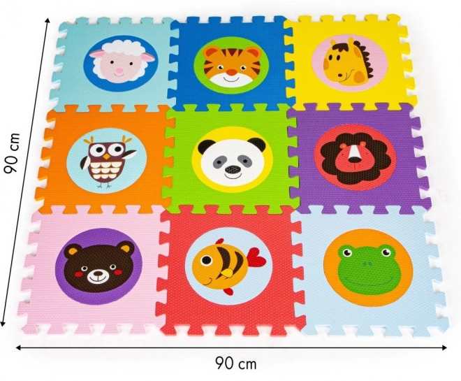 ECOTOYS Piankowe puzzle Zwierzęce główki (29x29)