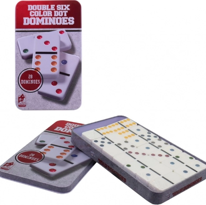 Domino w metalowym pudełku dla dzieci