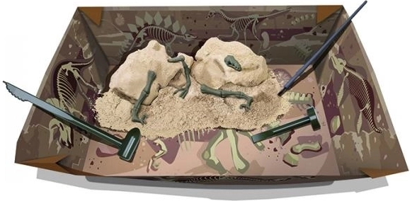 Szkielet dinozaura – velociraptor, zestaw wykopaliskowy 4M
