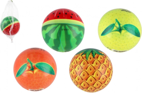 Owocowa piłka 11 cm w siateczce – 4 warianty